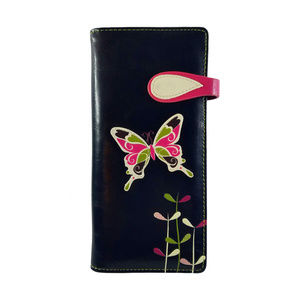 ESPE Butterfly vegan leather long wallet